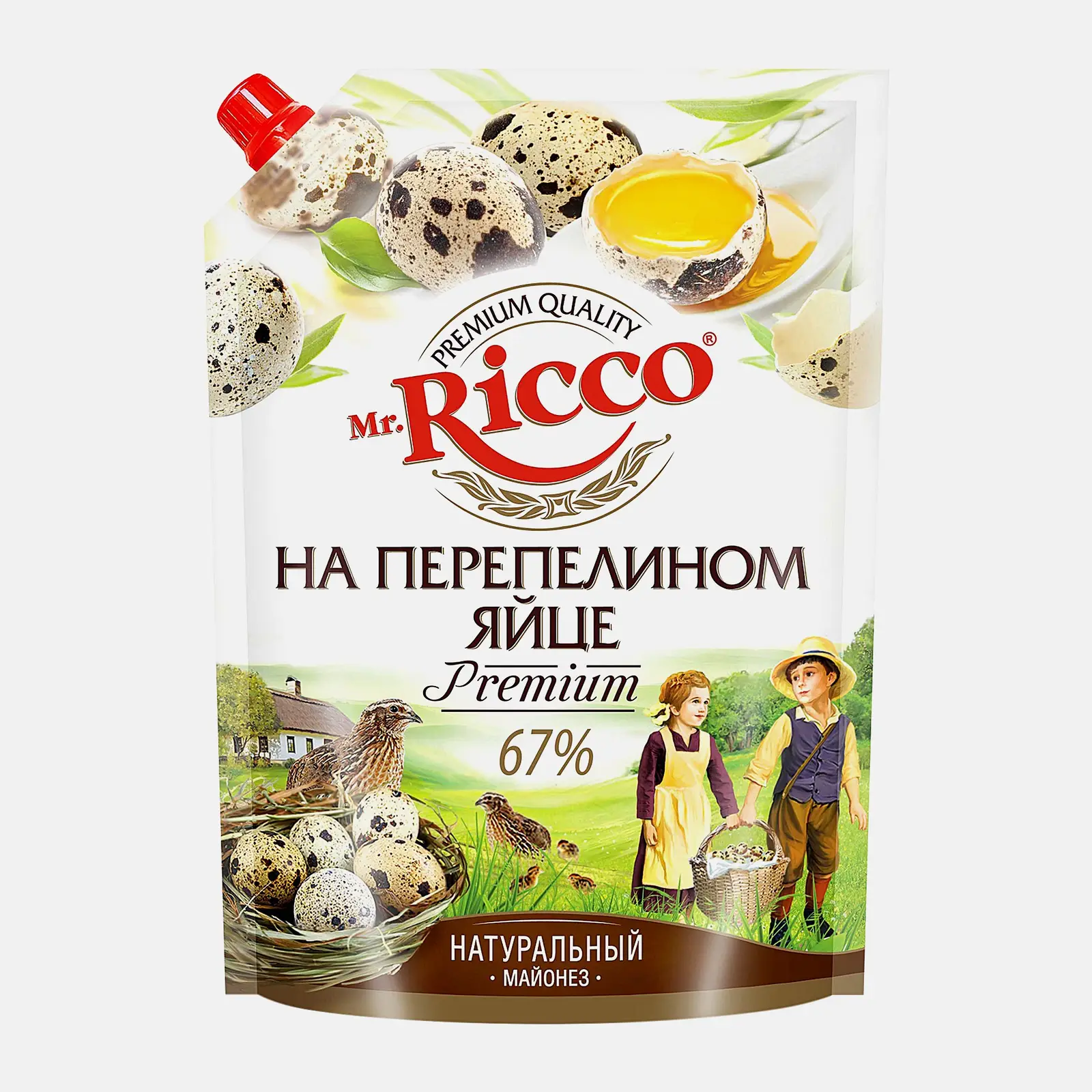Майонез Mr. Ricco на перепелином яйце 67% 750г