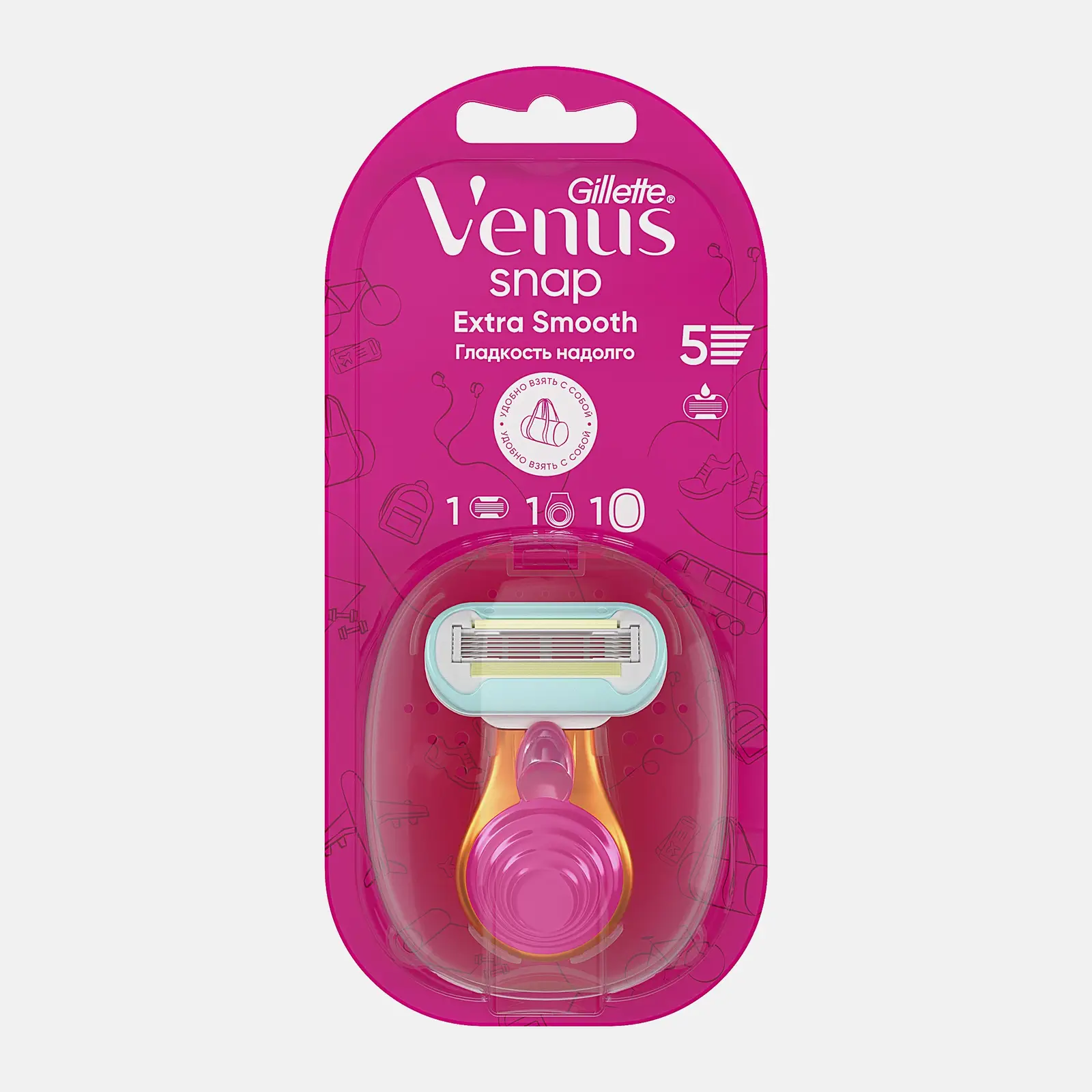 Бритва Gillette Venus Snap Embrace с одной сменной кассетой Бритва Gillette Venus Snap Embrace с одной сменной кассетой