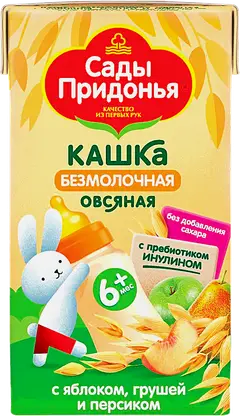 Каша овсяная Сады Придонья яблоко-груша-персик с 6 месяцев 125г