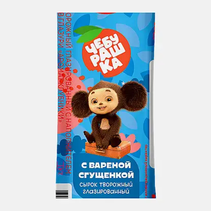 Творожный сырок Чебурашка глазированный с вареной сгущенкой Свитлогорье 16% 40г
