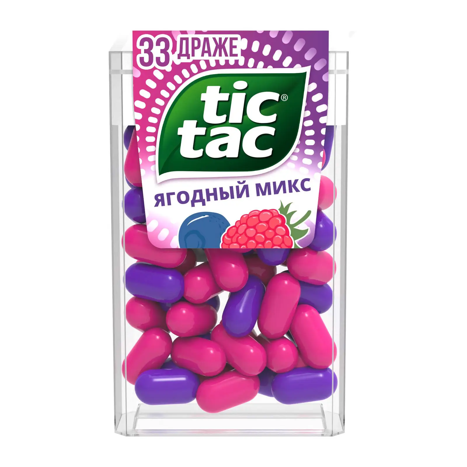 Драже Ягодный микс со вкусом малины и голубики Tic-Tac 16г