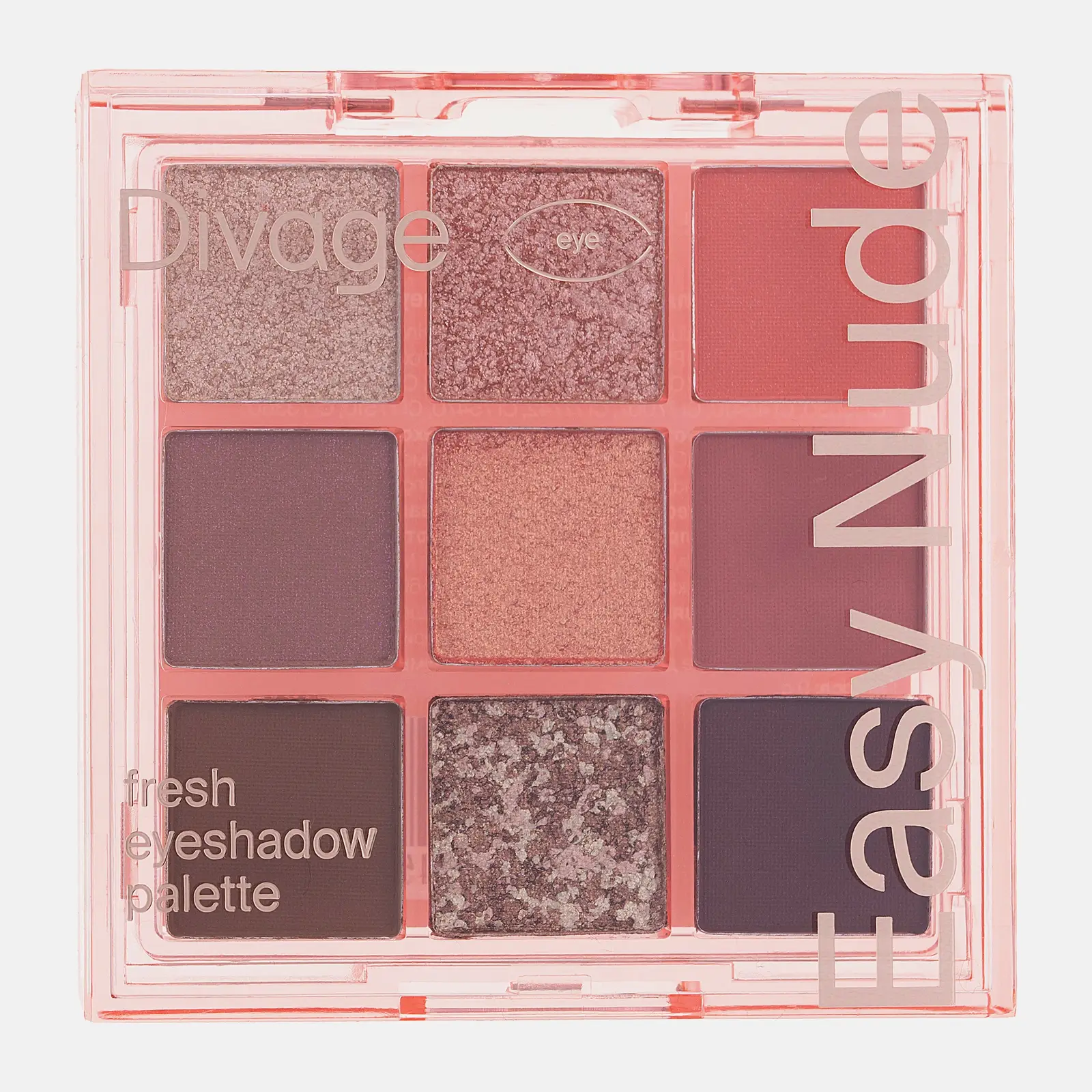 Палетка теней для век Easy Nude Fresh Divage