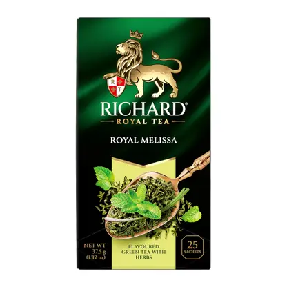 Изображение товара Чай зеленый Richard Royal Melissa мелисса мята лемонграсс 25пак 37.5г