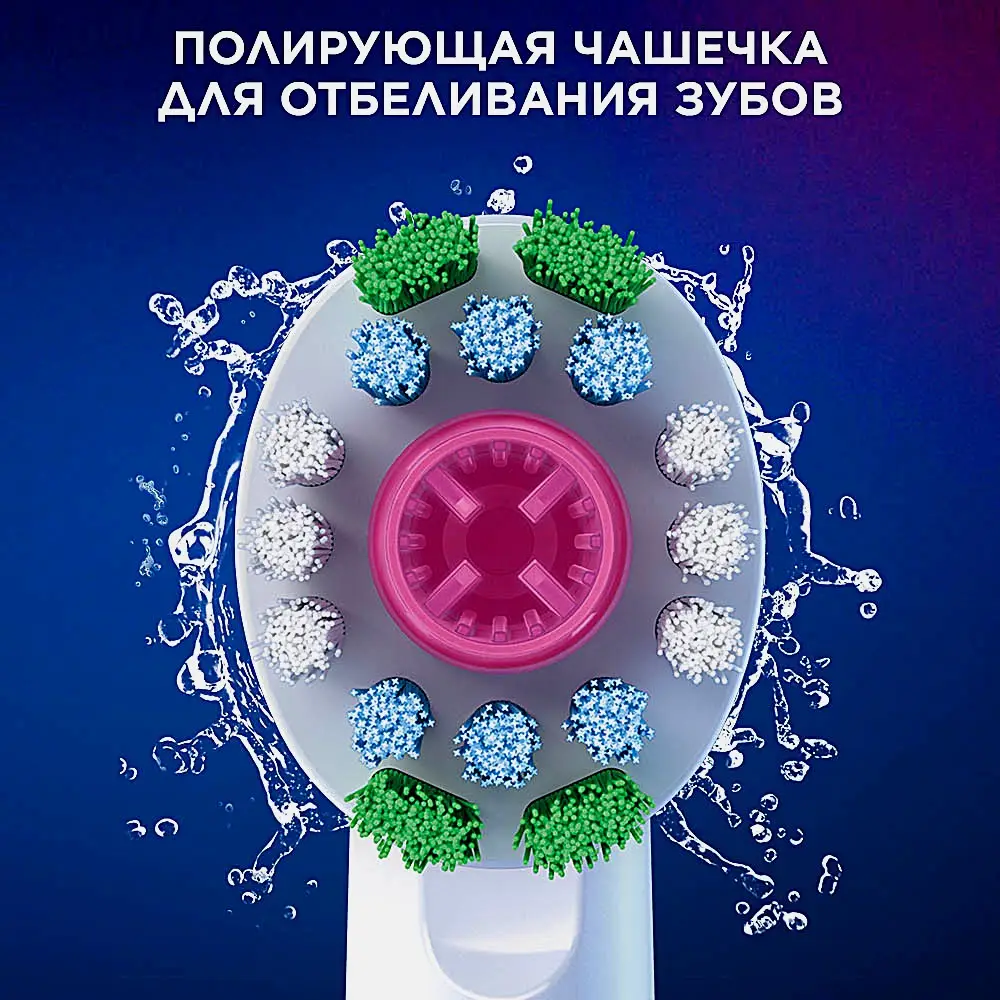 Насадки для электрической зубной щетки Oral-B 3D White EB18 2шт - фото 5