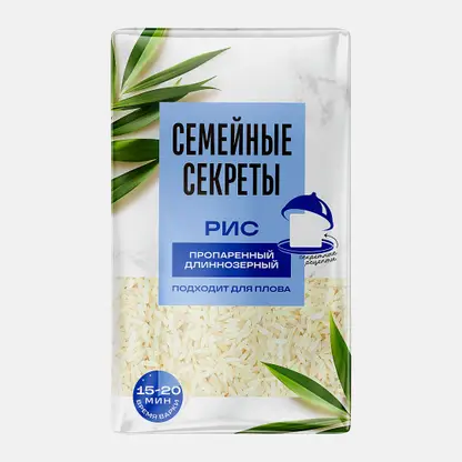 Длиннозерный рис пропаренный Семейные секреты/Магнит 800г