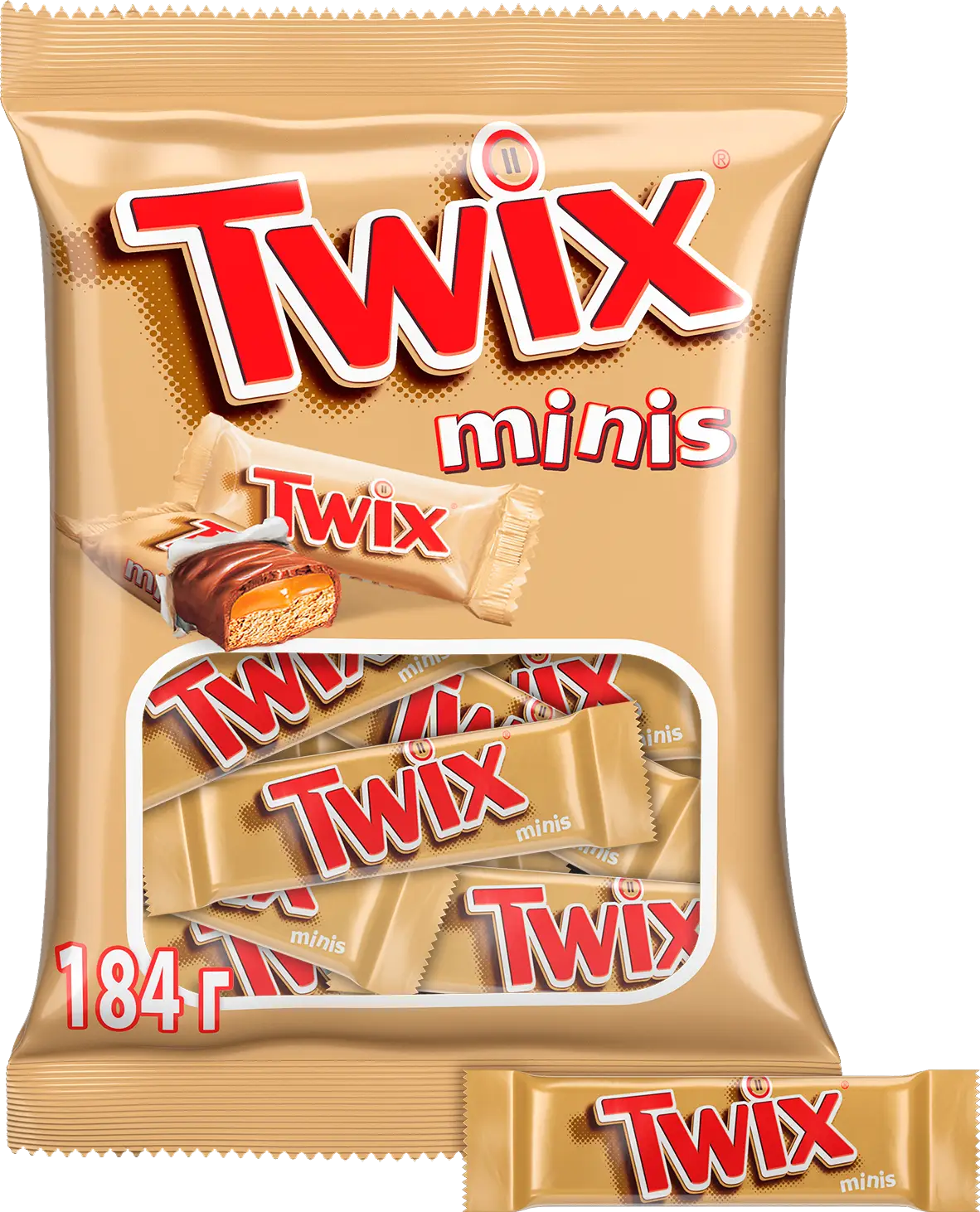 Конфеты Twix Minis шоколадные 184г — в каталоге на сайте сети Магнит |  Краснодар