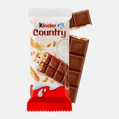 Молочный шоколад Country с молочно-злаковой начинкой Kinder 23.5г