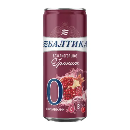 Пивной напиток с гранатовым вкусом безалкогольный Балтика 330мл