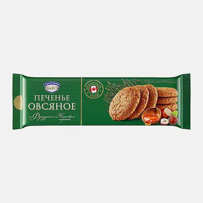 Печенье Овсяное с фундуком и кленовым сиропом 180г