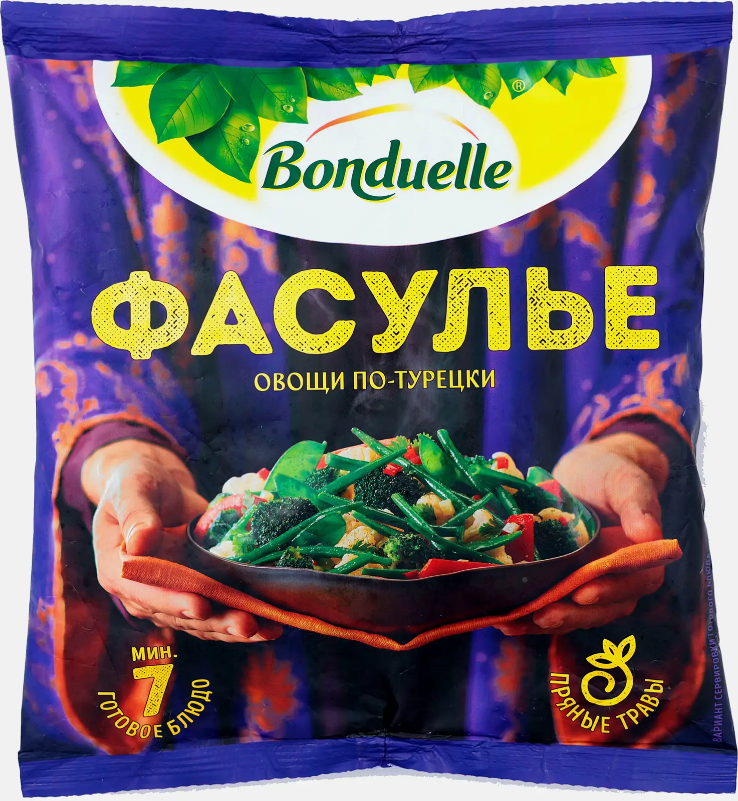 Смесь овощная Bonduelle по турецки Фасулье быстрозамороженная 400г