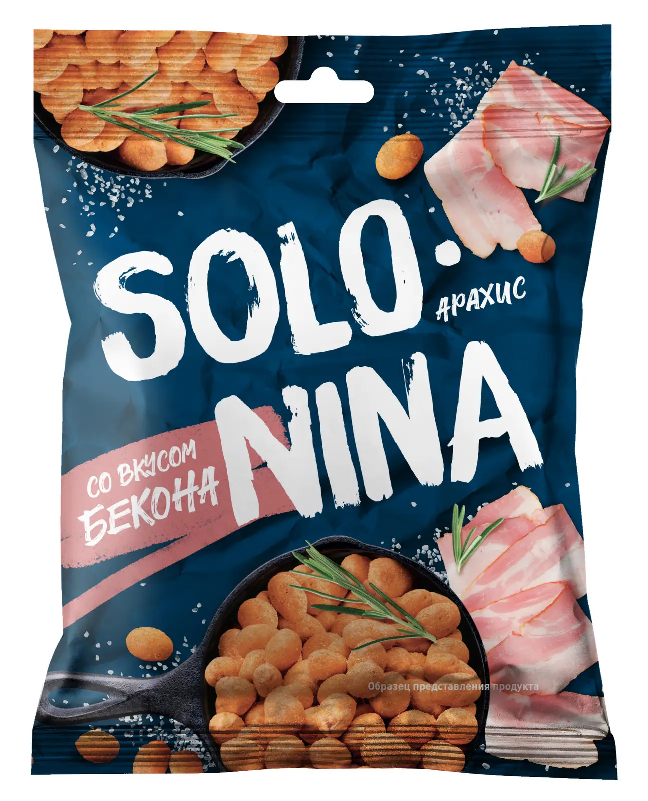 Арахис Solonina со вкусом бекона 70г - Магнит-Продукты