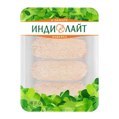 Изображение товара Котлеты из индейки со сливками Индилайт 340г