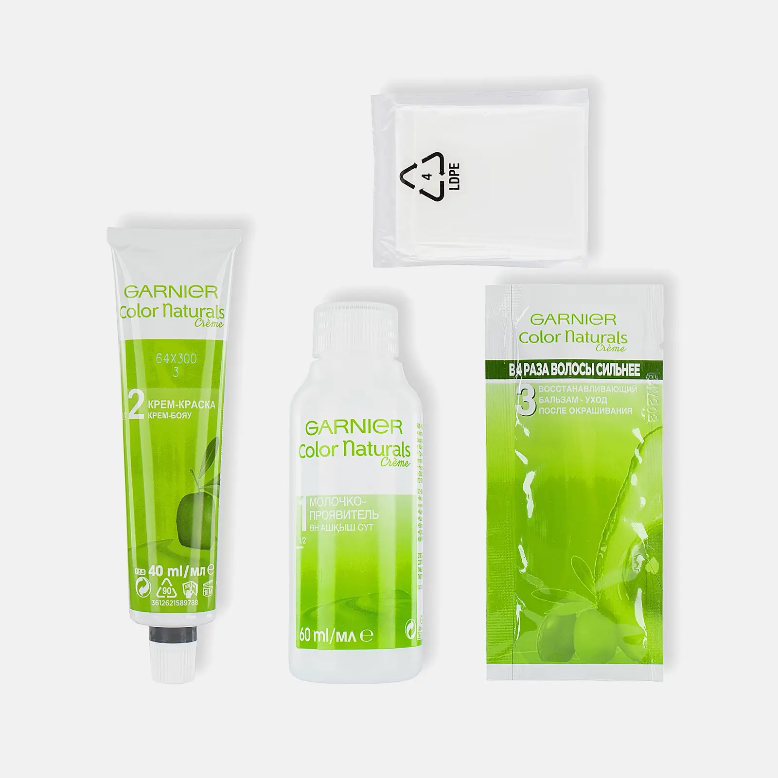 Стойкая крем-краска для волос Garnier Color Naturals Питательная оттенок 5 Светло-каштановый