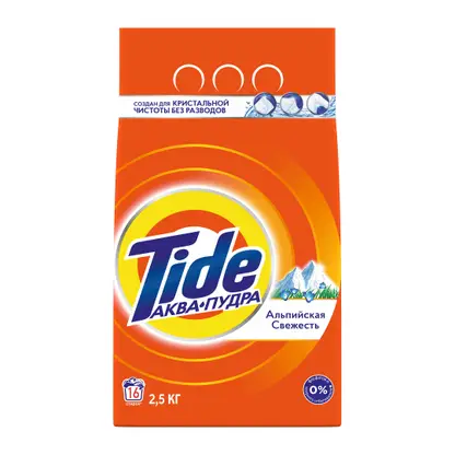 Изображение товара Стиральный порошок Tide Автомат Альпийская свежесть 2.5 кг