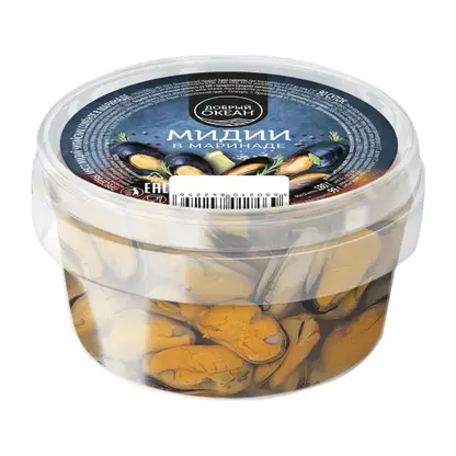 Изображение товара Мидии Добрый океан в маринаде 180г