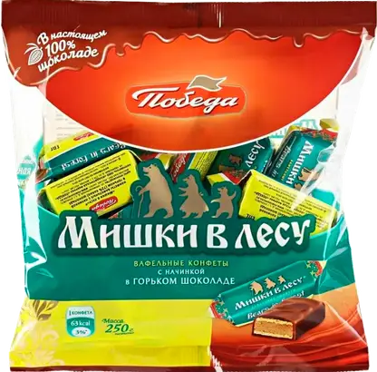 Изображение товара Конфеты Победа вкуса Мишки в лесу 200г