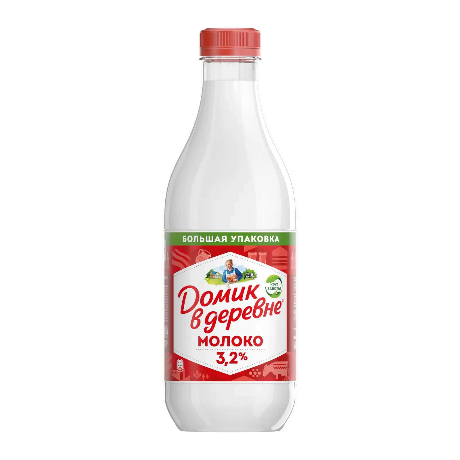 Изображение товара Молоко Домик в деревне пастеризованное 3.2% 1.4л натуральное и свежее