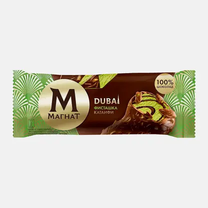Мороженое эскимо Dubai фисташка с катаифи Магнат 8% 63г