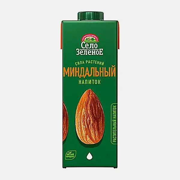 Напиток растительный миндальный Село Зеленое 1.8% 1л