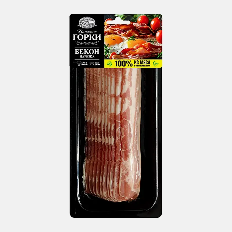 Изображение товара Бекон Ближние Горки для жарки 260г свежий и ароматный