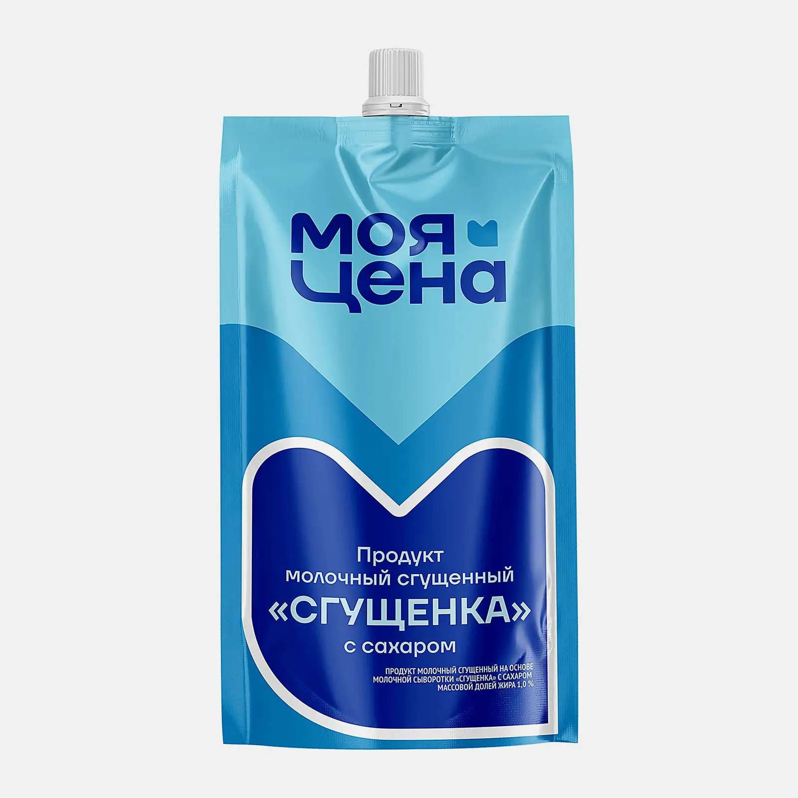 Сгущенка Моя цена с сахаром 1% 650г