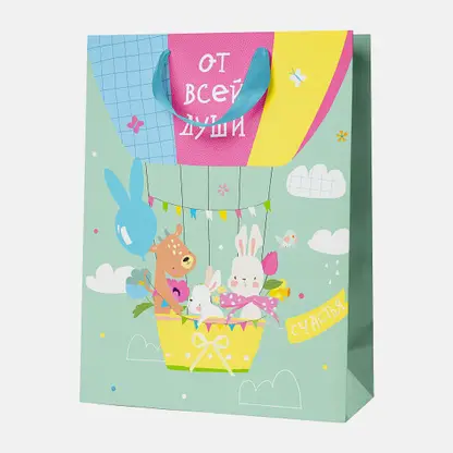 Пакет с тиснением МТ Sunny Bunnies 22.7*18*10см
