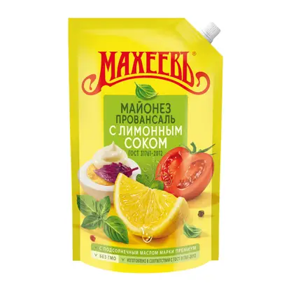 Изображение товара Майонез Махеевъ Провансаль с лимонным соком 50.5% 630г