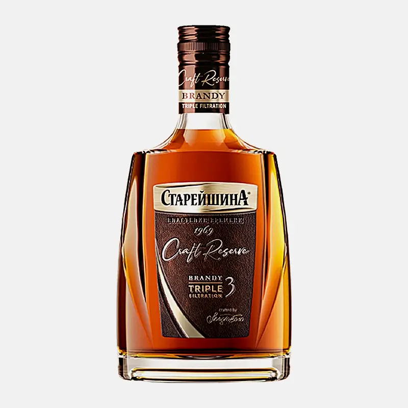 Изображение товара Бренди Старейшина 40% 250мл - выдержанный русский бренди высокого качества
