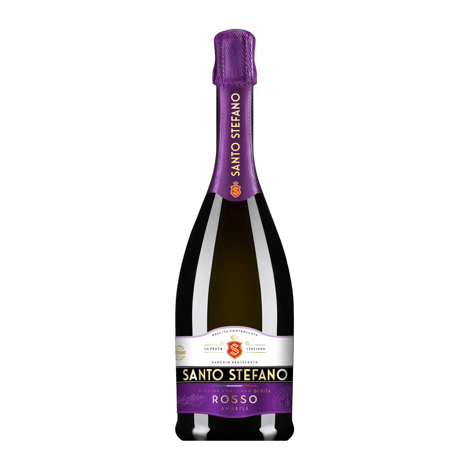 Изображение товара Красное вино игристое полусладкое Santo Stefano 7% 750мл