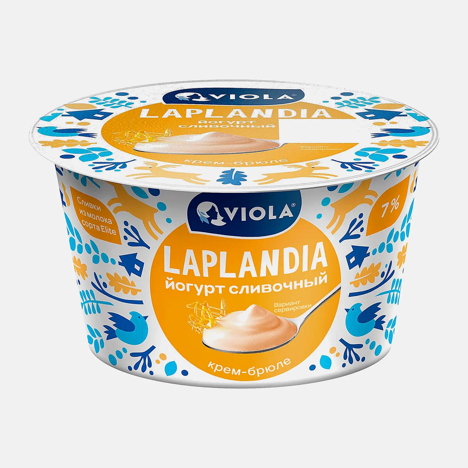 Изображение товара Valio Йогурт Крем-брюле 7% 180 г натуральный сливочный продукт