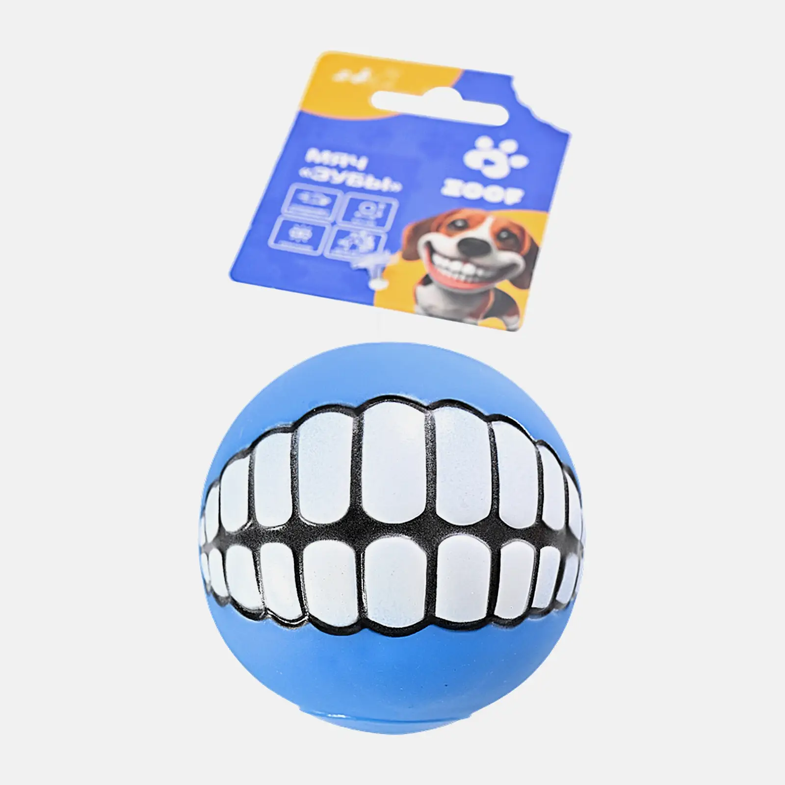Игрушка для собак Мяч виниловый Зубы в ассортименте