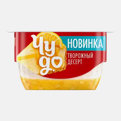 Десерт творожный взбитый Лимонный чизкейк Чудо 4.2% 100г