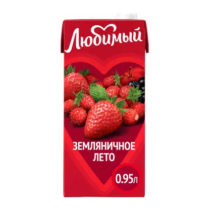 Изображение товара Напиток Любимый Земляничное лето 950мл