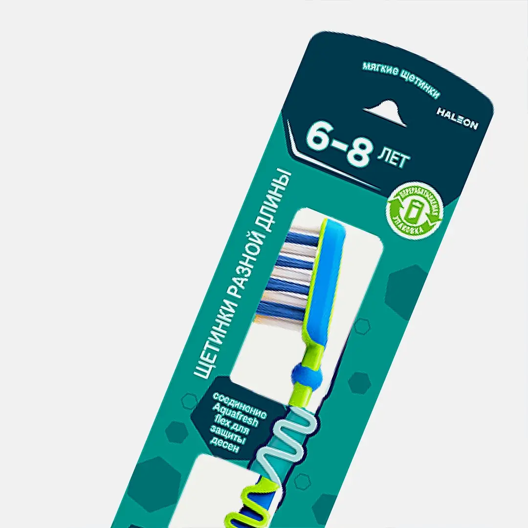 Зубная щетка детская Aquafresh Мои большие зубки от 6 до 8 лет мягкая для бережной чистки зубов в ассортименте