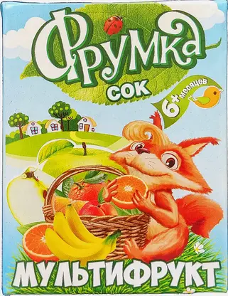 Сок Фрумка мультифруктовый с 6 месяцев 200мл