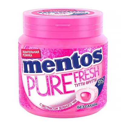 Изображение товара Жевательная резинка Тутти-Фрутти Mentos 100г