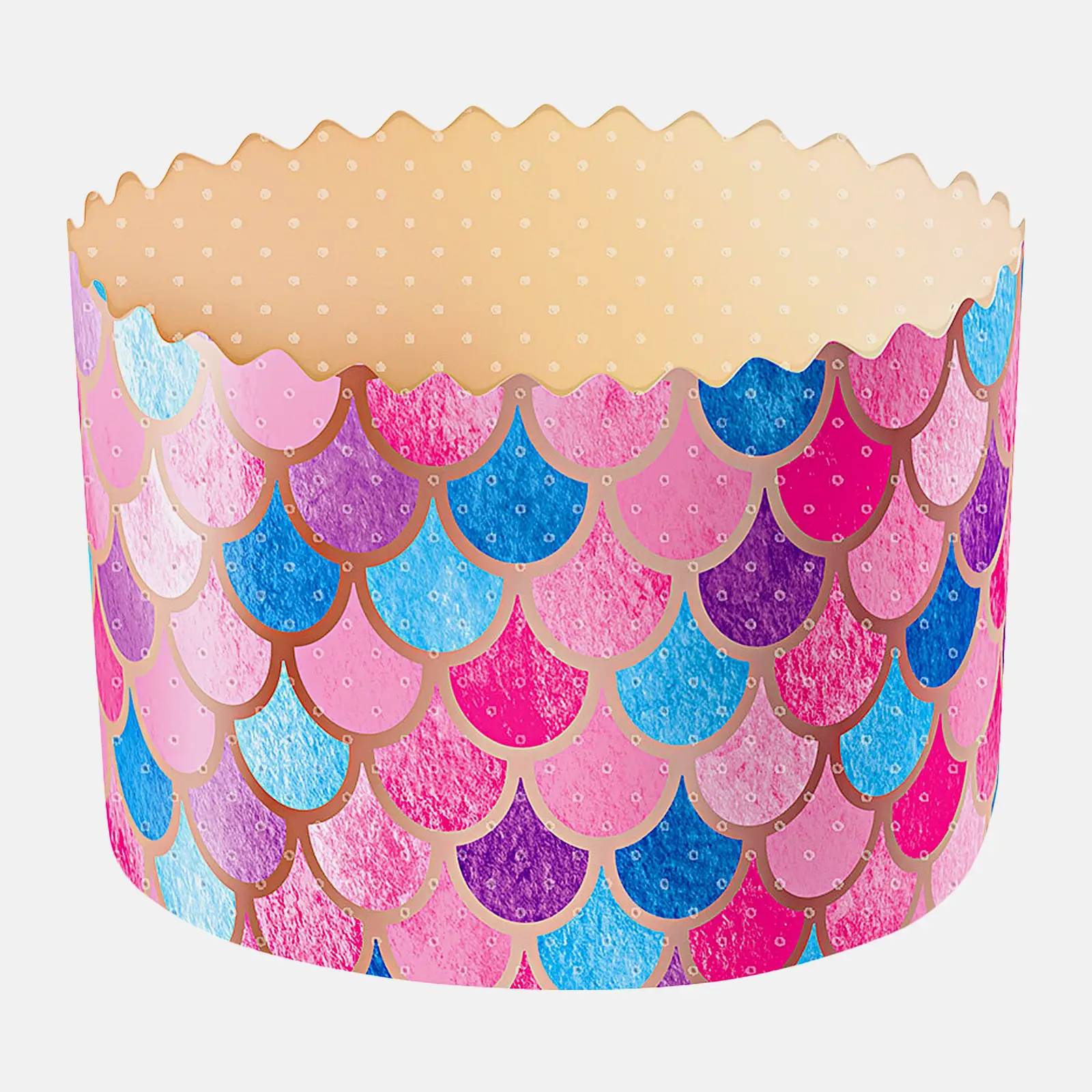 Изображение товара Формы для куличей Тодико цветные d-124 h-90мм 2шт в ассортименте