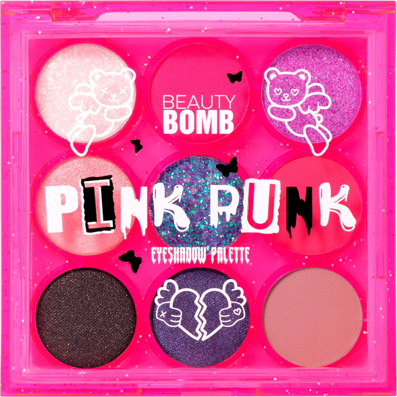 Палетка теней Beauty Bomb Emo Pink Punk тон 01