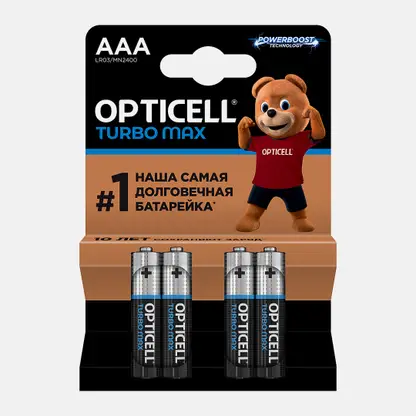 Батарейки AAA Opticell Turbo Max 4шт