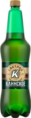 Пиво Клинское светлое пастеризованное 4.7% 1.15л