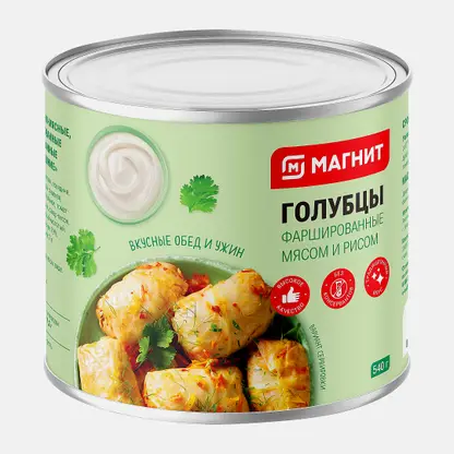 Консервы Магнит Голубцы мясо с рисом 540г