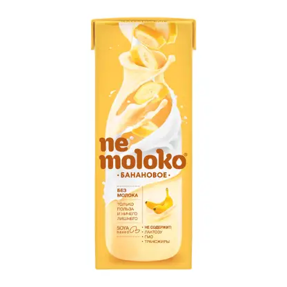 Изображение товара Напиток соевый с бананом Nemoloko 200мл Изображение товара Напиток соевый с бананом Nemoloko 200мл