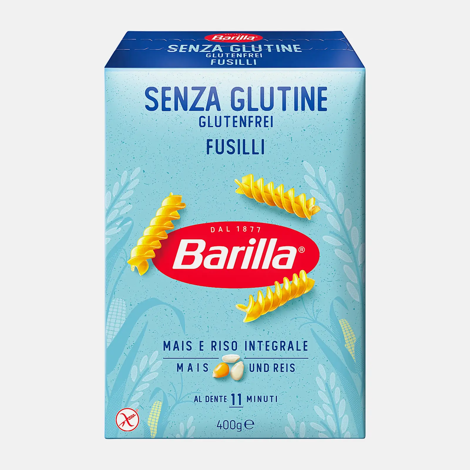 Изображение товара Макароны без глютена Barilla Фузилли спиральки 400г водительский продукт