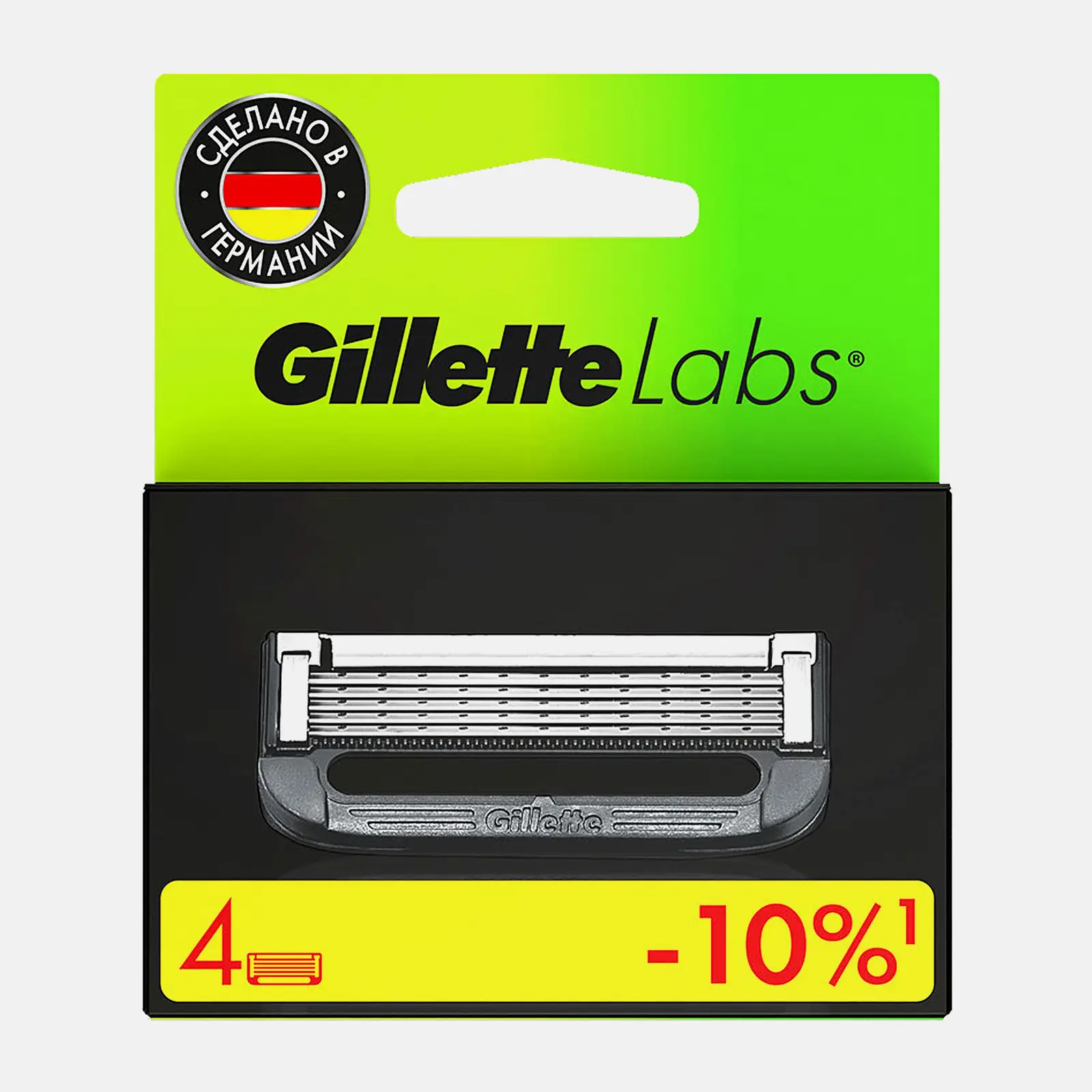 Cменные кассеты для бритвы Gillette Labs 4шт Cменные кассеты для бритвы Gillette Labs 4шт