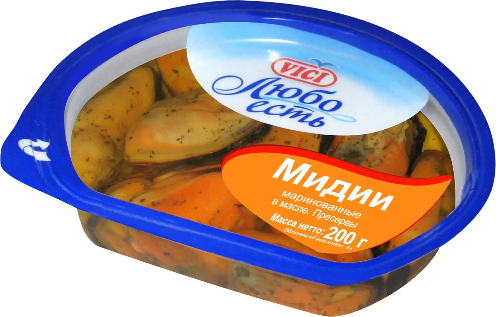 Мидии Vici маринованные в масле 200г - Магнит-Продукты