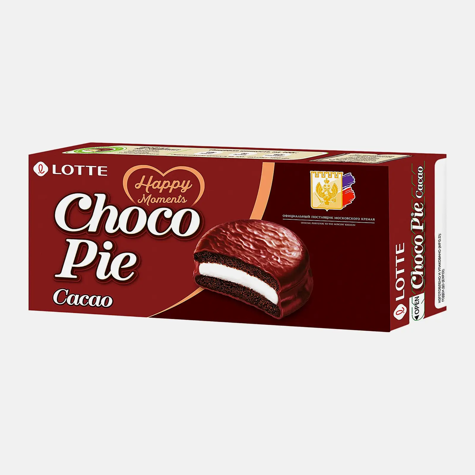 Печенье Choco Pie Cacao в глазури Lotte 6шт*28г - фото 2