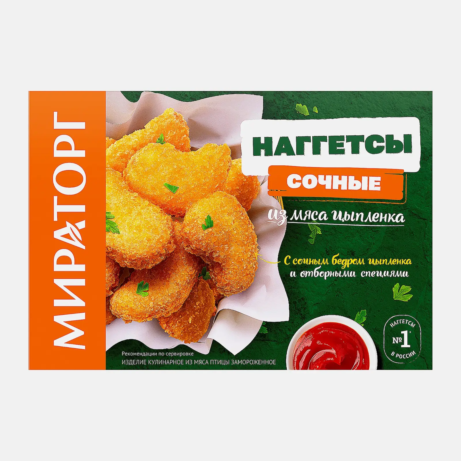 Изображение товара Мираторг наггетсы из мяса цыпленка 250 г - вкусные и хрустящие