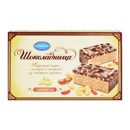 Изображение товара Торт Шоколадница Вафельный с арахисом 400г