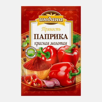 Приправа Индана Паприка красная молотая 15г