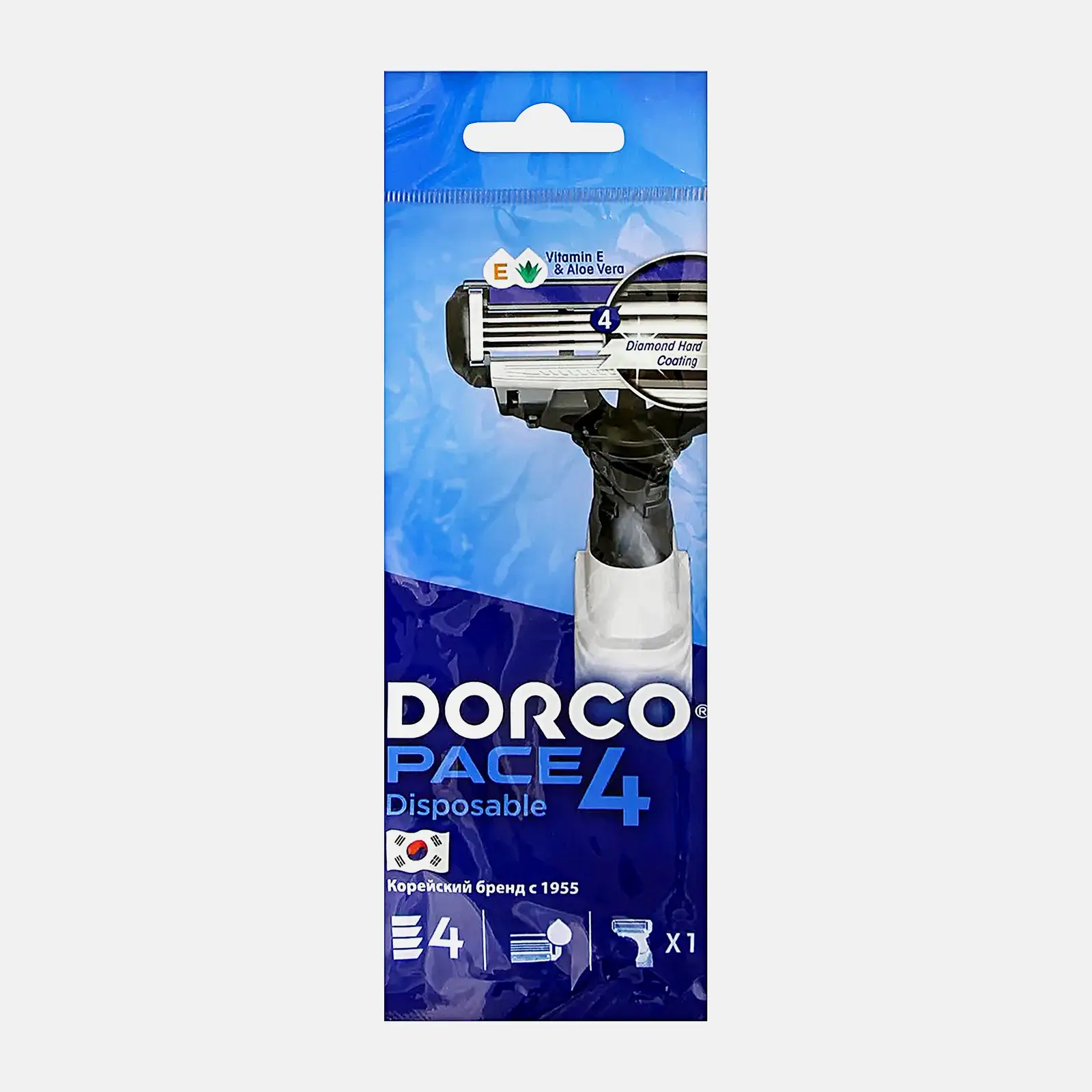 Изображение товара Одноразовый станок для бритья Dorco Pace 4 мужской 4 лезвия